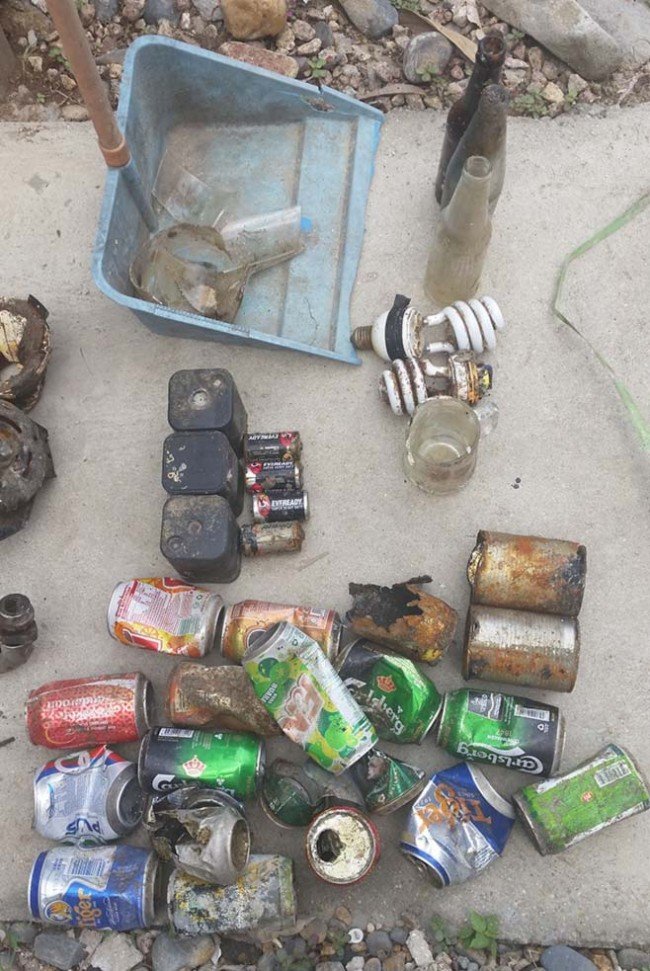 Metal collected from under ABC jetty
