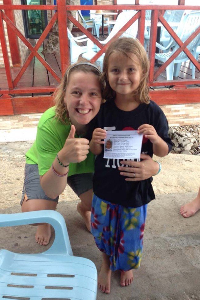 B&J's youngest certified Project AWARE Specialist - Sahsa is only 6 years old!