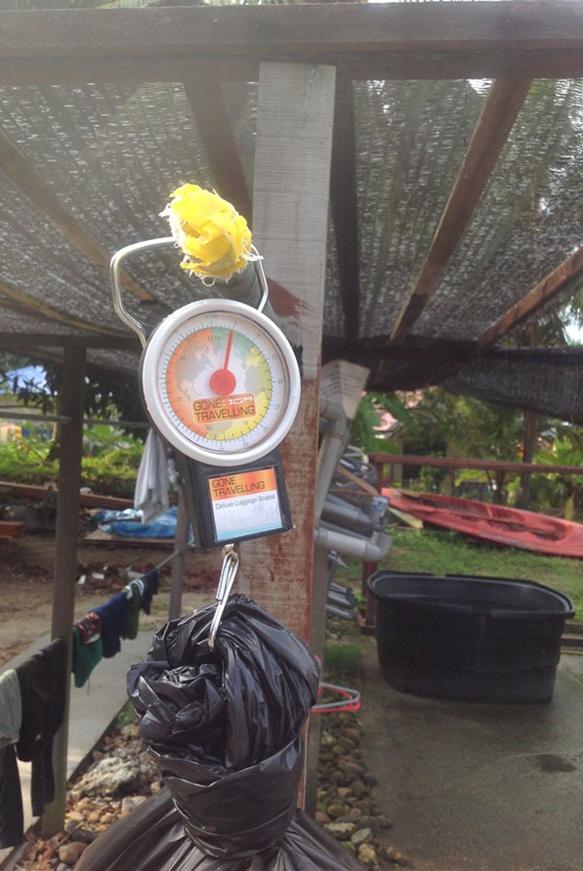 5kg of general trash removed from the reef